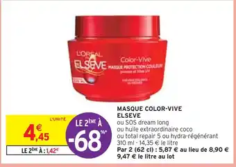 Intermarché ELSEVE MASQUE COLOR-VIVE offre