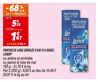 Netto LENOR PARFUM DE LINGE ENVOLÉE D'AIR X14 DOSES (b) offre