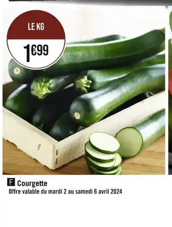 Géant Casino Courgette offre
