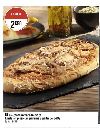 Géant Casino Fougasse lardons fromage offre