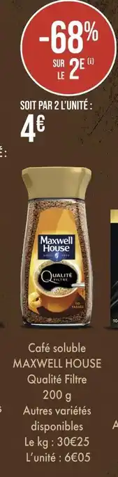 Géant Casino MAXWELL HOUSE Café soluble offre