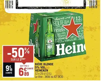 Spar HEINEKEN BIÈRE BLONDE 5% VOL offre