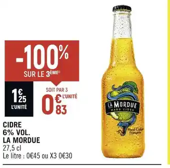 LA MORDUE CIDRE 6% VOL