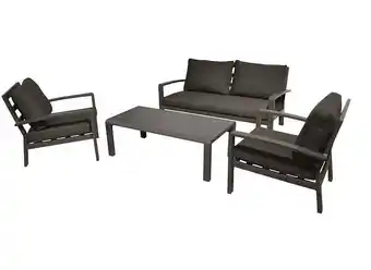 Bricomarché Salon de détente Matéo - graphite (set complet) offre