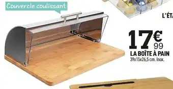 Centrakor La boîte à pain offre