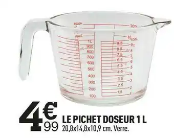 Le pichet doseur 1 l