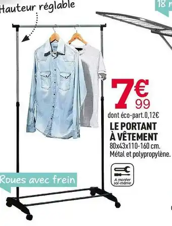 Centrakor Le portant à vêtement offre