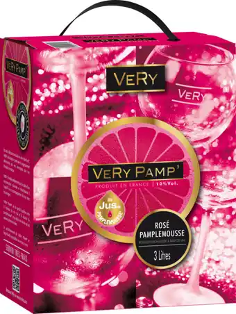 Carrefour Market BOISSON AROMATISEE A BASE DE VIN very pamp - rosé pamplemousse offre