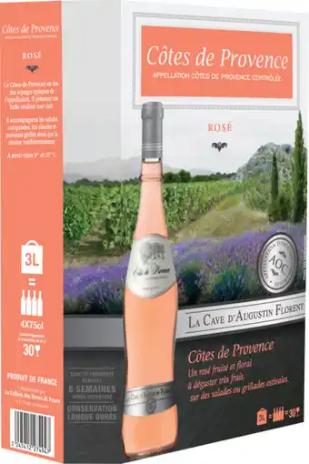 Carrefour Market COTES DE PROVENCE la cave d'augustin florent offre