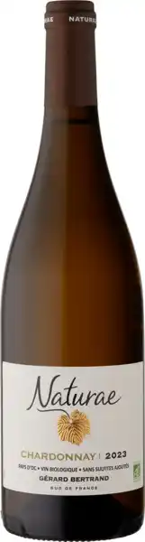 Carrefour Market IGP PAYS D'OC naturae chardonnay bio sans sulfites ajoutés et végan offre
