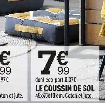 Centrakor Le coussin de sol offre