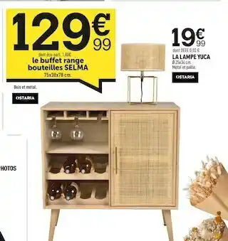 Centrakor Le buffet range bouteilles selma offre