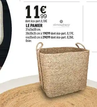 Centrakor Atmosphere le panier offre