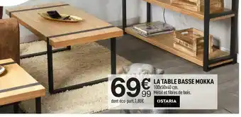 Centrakor Ostaria la table basse mokka offre