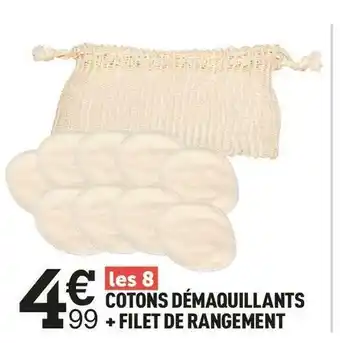 Centrakor Cotons démaquillants + filet de rangement offre