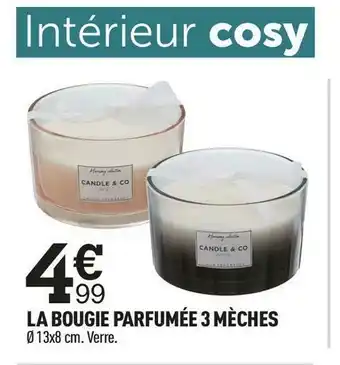 Centrakor La bougie parfumée 3 mèches offre