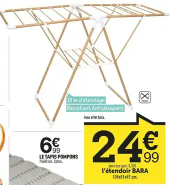 Centrakor L’étendoir bara offre