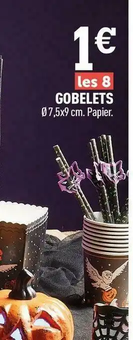 Centrakor Gobelets offre