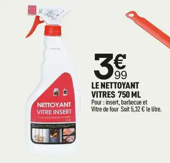 Le nettoyant vitres 750 ml