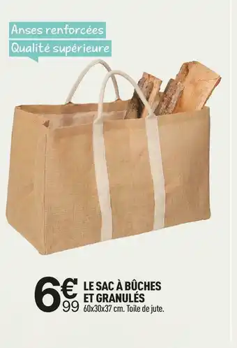 Centrakor Le sac à bûches et granulés offre