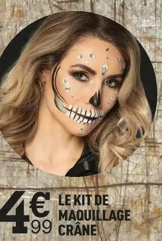Centrakor Le kit de maquillage crâne offre