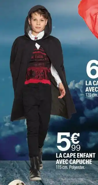 Centrakor La cape enfant avec capuche offre