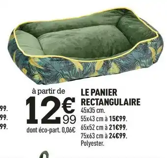 Centrakor Le panier rectangulaire offre