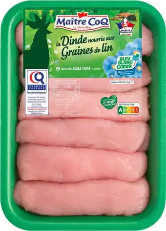 Match Maître coq escalope de dinde graine de lin offre