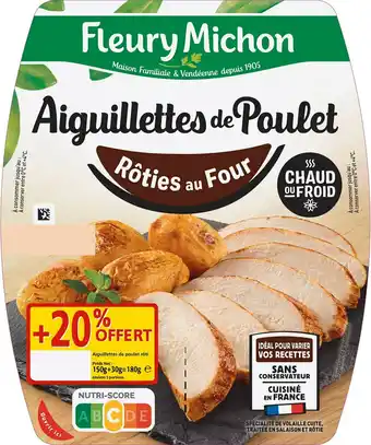 Fleury michon aiguillettes de poulet rôties au four