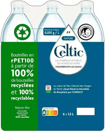 Match Celtic eau minérale naturelle offre
