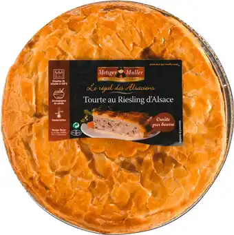 Metzger muller tourte au riesling d'alsace