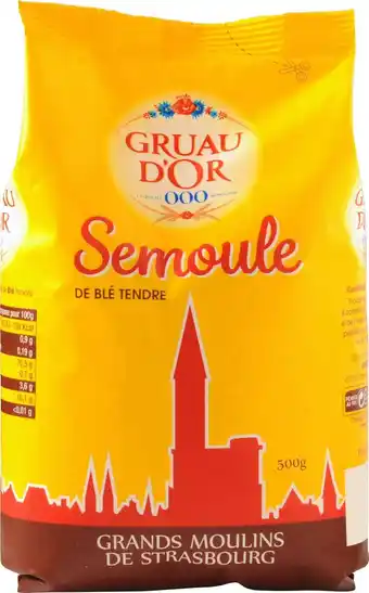 Match Gruau d'or semoule de blé offre