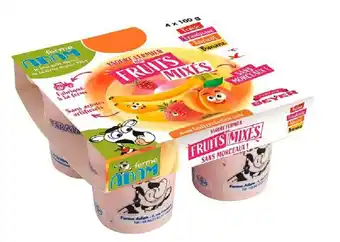 Match Ferme adam yaourt aux fruits mixés offre