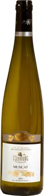 Cave de cleebourg alsace aop muscat
