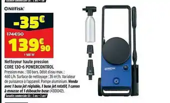Bricorama Nettoyeur Haute Pression Core 130-6 Powercontrol Nilfisk offre