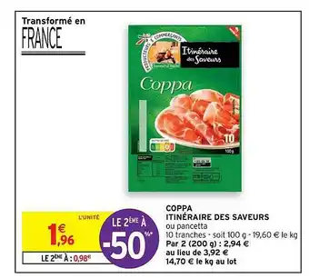 Intermarché Coppa Itinéraire Des Saveurs offre