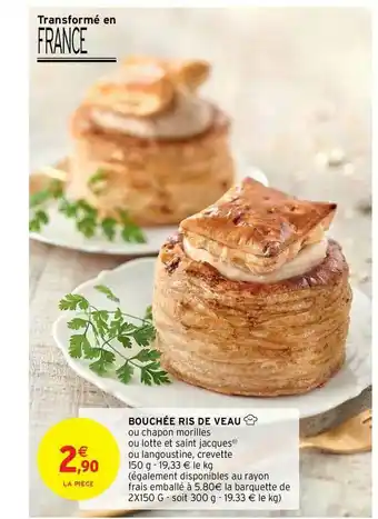 Bouchée Ris De Veau