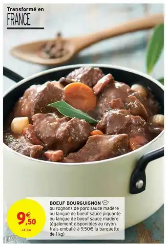 Intermarché Contact Bœuf Bourguignon offre
