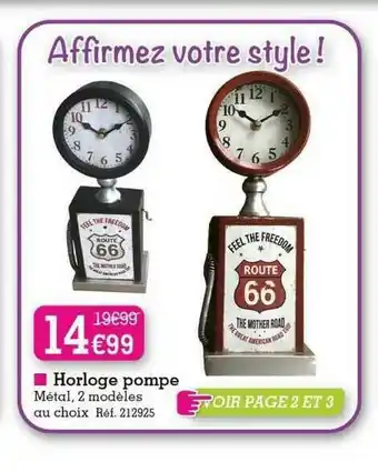 Kandy Horloge Pompe offre
