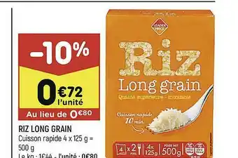 Leader Price Riz Long Grain offre