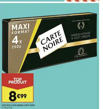Leader Price Café Moulu Pur Arabica Carte Noire offre