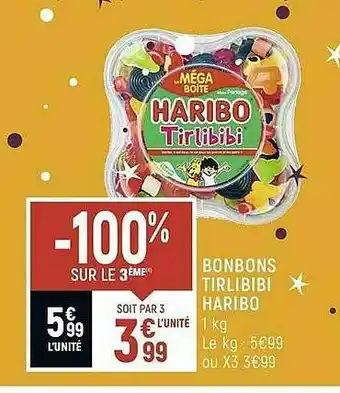 Spar Bonbons Tirlibibi Haribo offre
