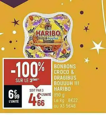 Spar Bonbons Croco & Dragibus Bouuuh !!! Haribo offre