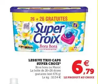 Lessive trio caps super croix