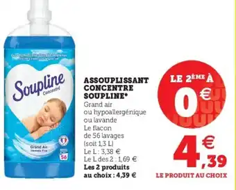 Super U Assouplissant concentre soupline offre