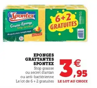 Super U Eponges grattantes spontex offre