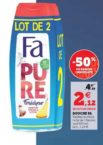 Super U Douche fa offre