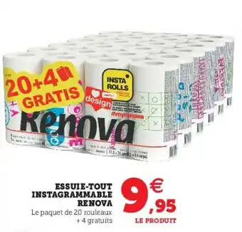 Super U Essuie-tout instagrammable renova offre