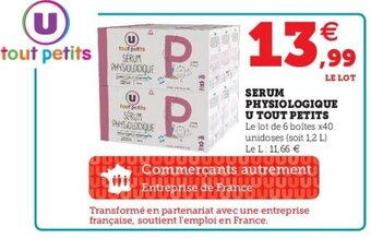 Promo Coton Maxi Carres Bebe U Tout Petits Chez Super U