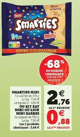 Super U Smarties mini offre